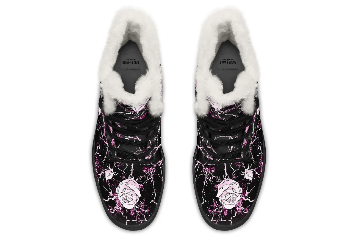 Amethyst Kintsugi Rose Winter Boots - Image 7