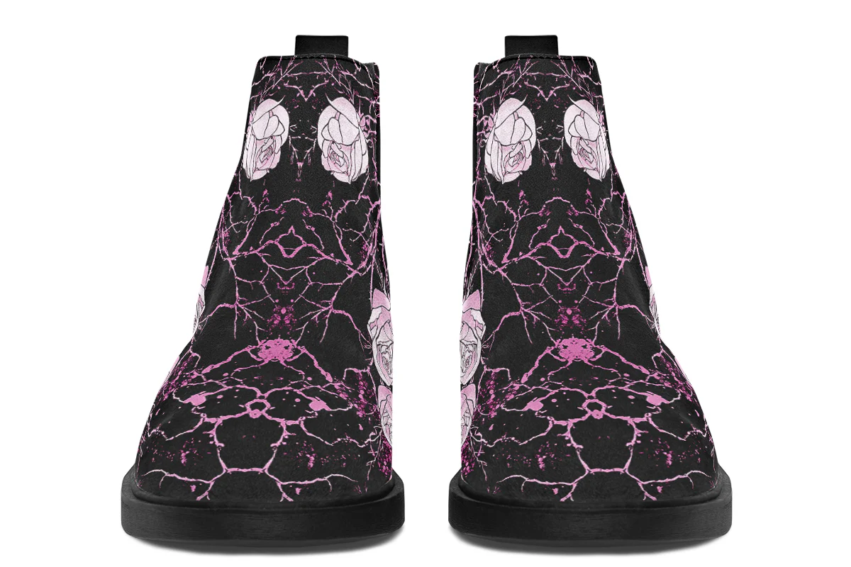 Amethyst Kintsugi Rose Chelsea Boots - Image 4