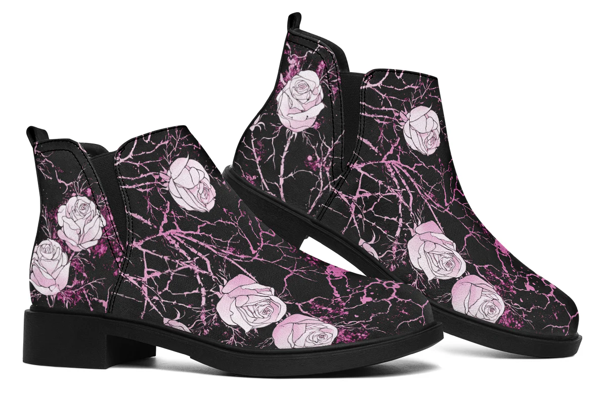 Amethyst Kintsugi Rose Chelsea Boots - Image 7
