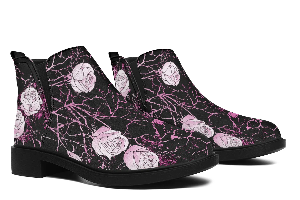 Amethyst Kintsugi Rose Chelsea Boots - Image 8
