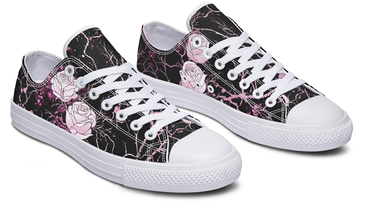 Amethyst Kintsugi Rose Low Tops - Image 14