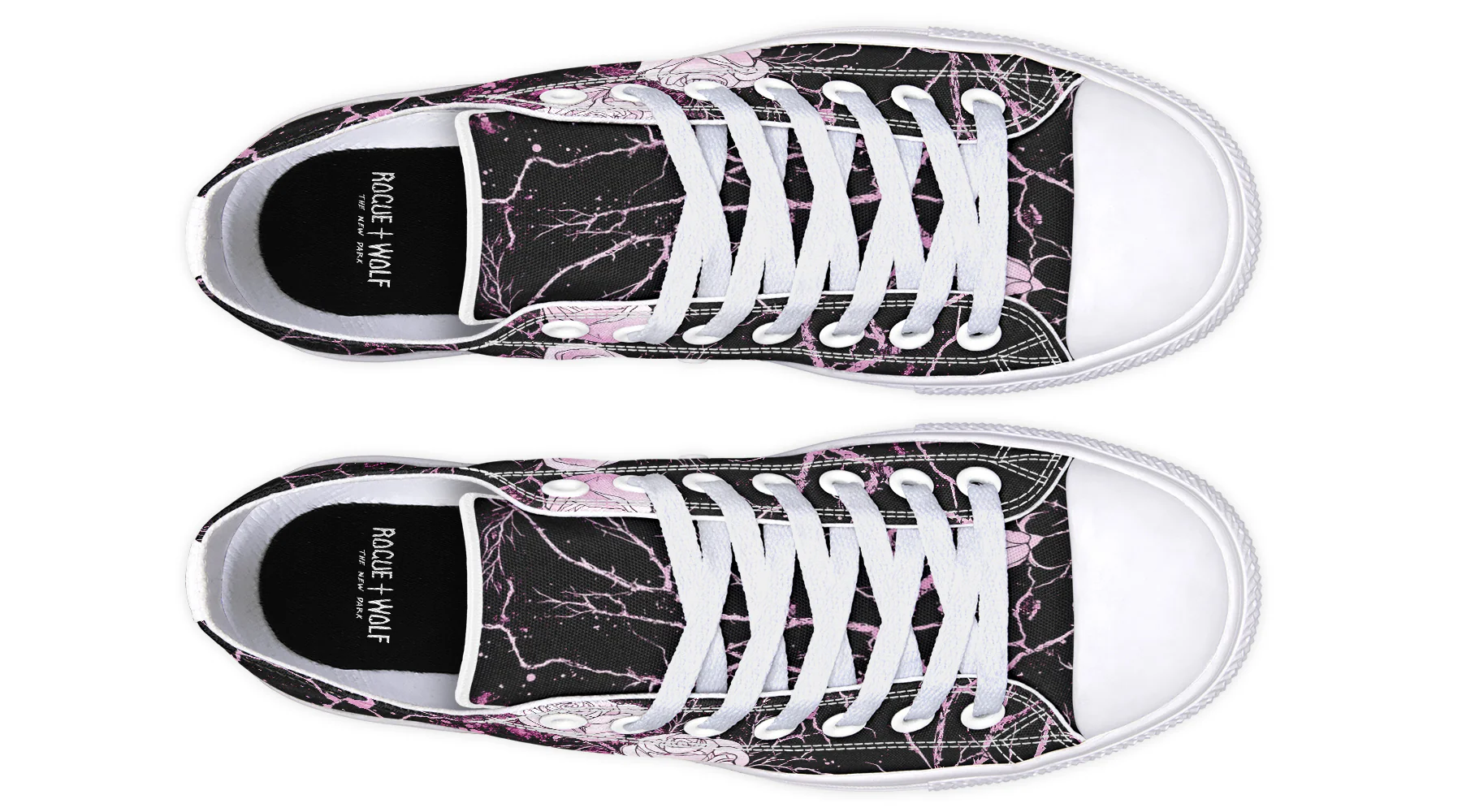 Amethyst Kintsugi Rose Low Tops - Image 18