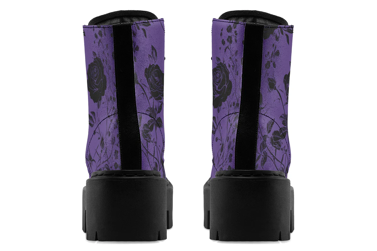 Amethyst Rose Romance Platform Boots - Image 6