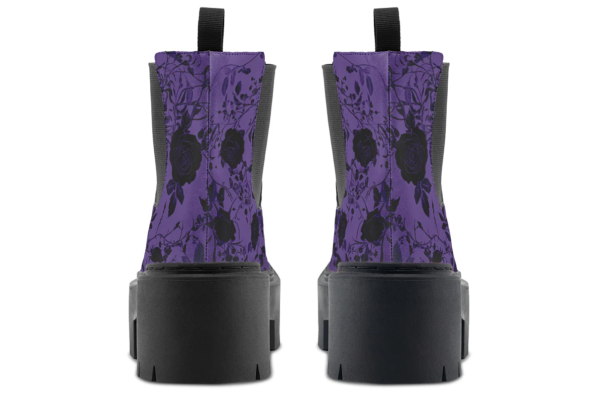 Amethyst Rose Romance Platform Chelsea Boots - Image 6