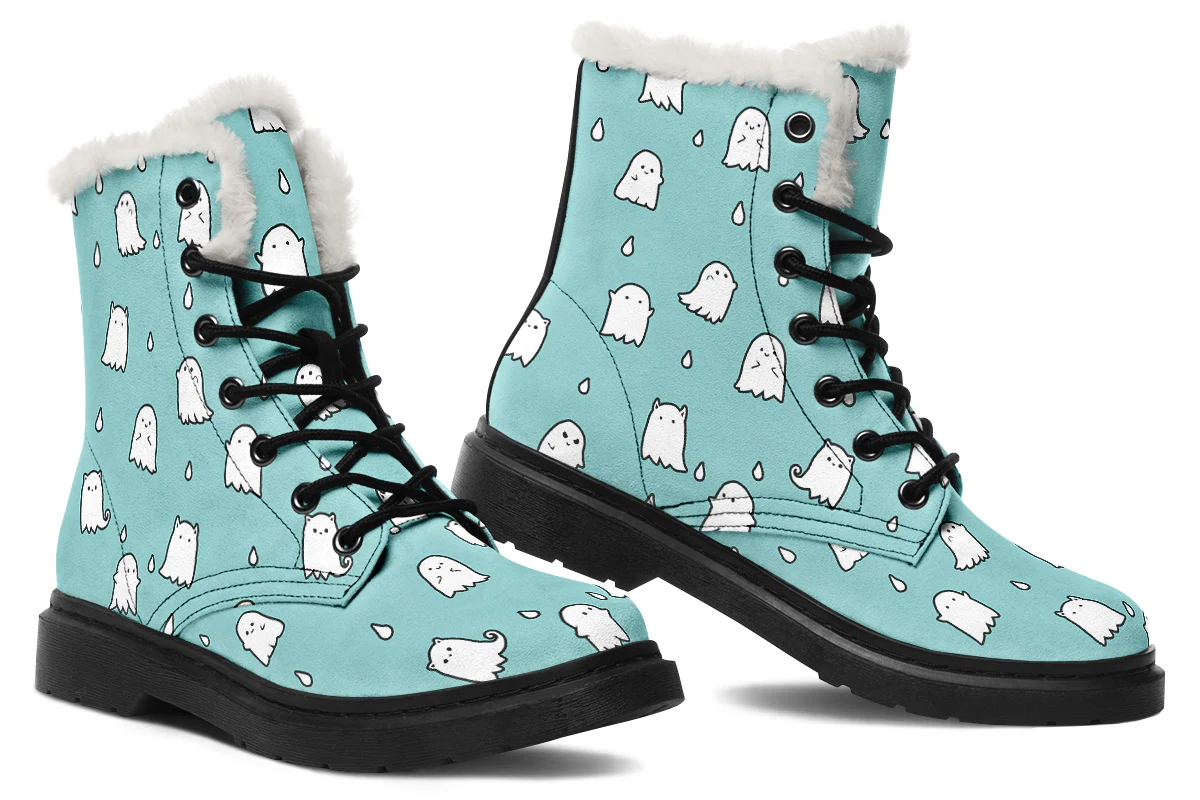 Aqua Ghost Party Winter Boots - Image 5