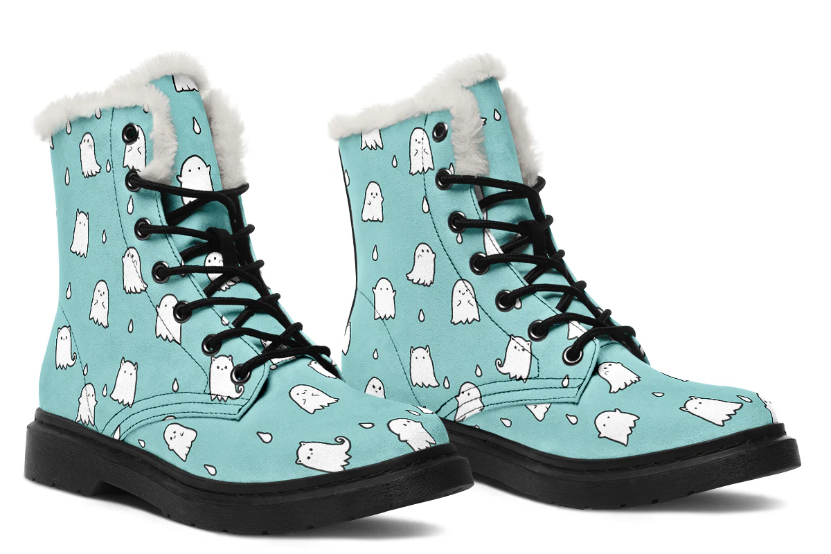 Aqua Ghost Party Winter Boots - Image 6