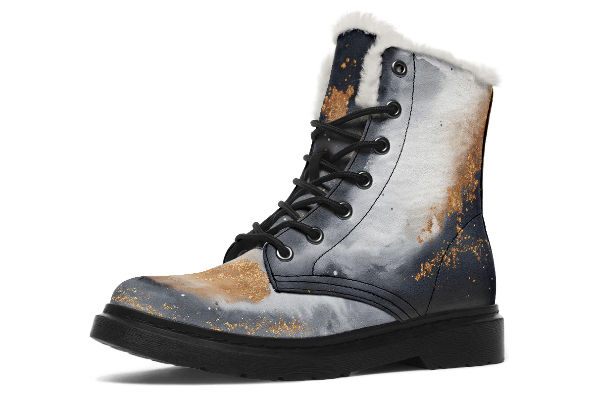 Ash And Gold Winter Boots