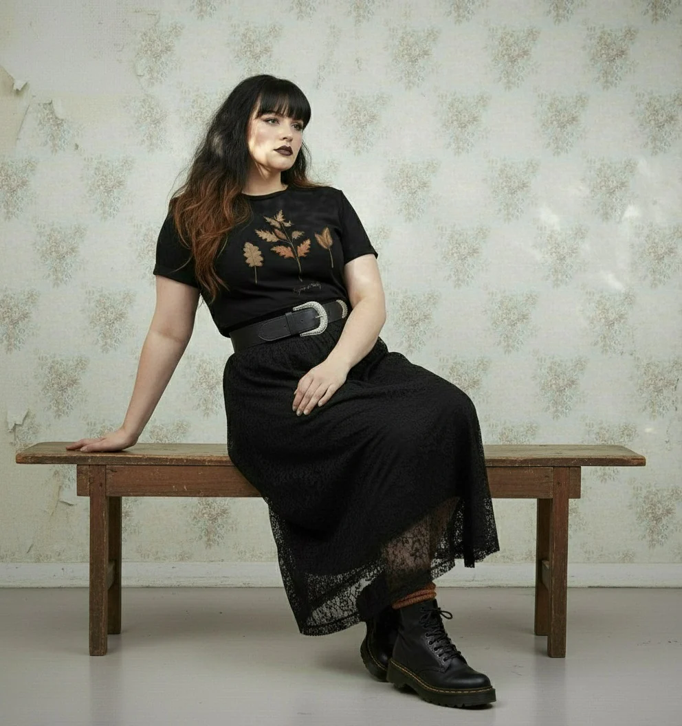 Autumn Memoir Short Sleeve Crop Top - Image 4