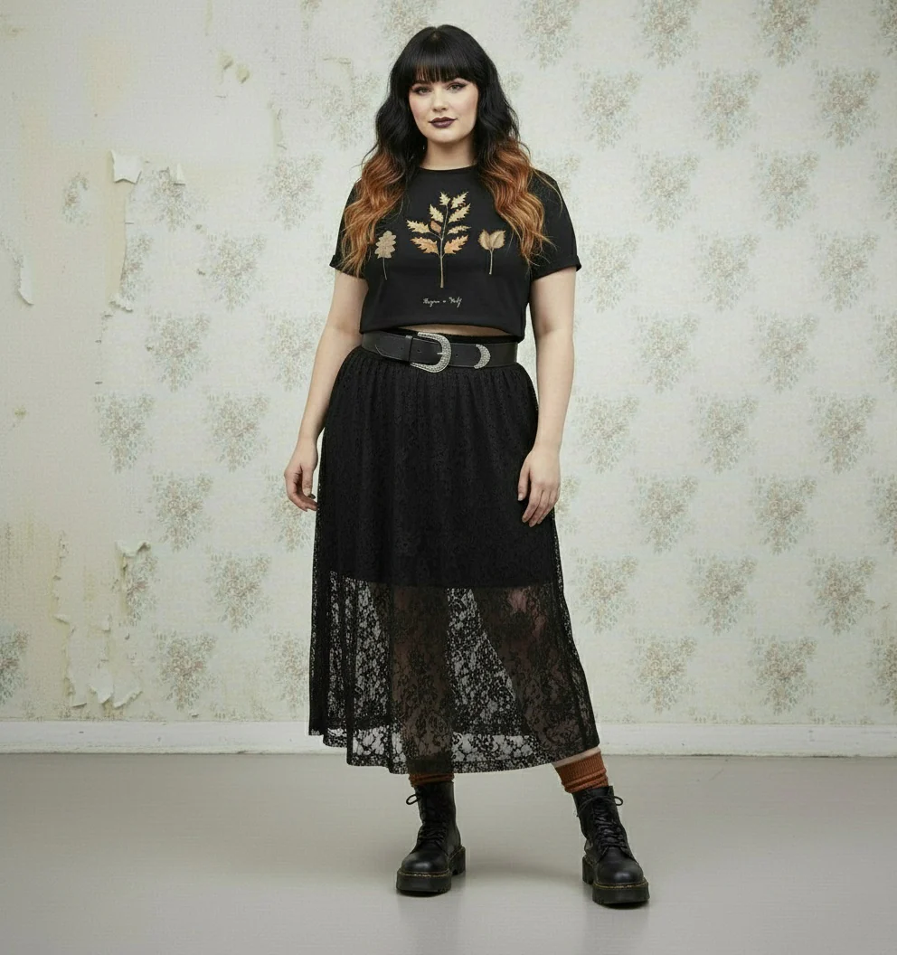 Autumn Memoir Short Sleeve Crop Top - Image 5