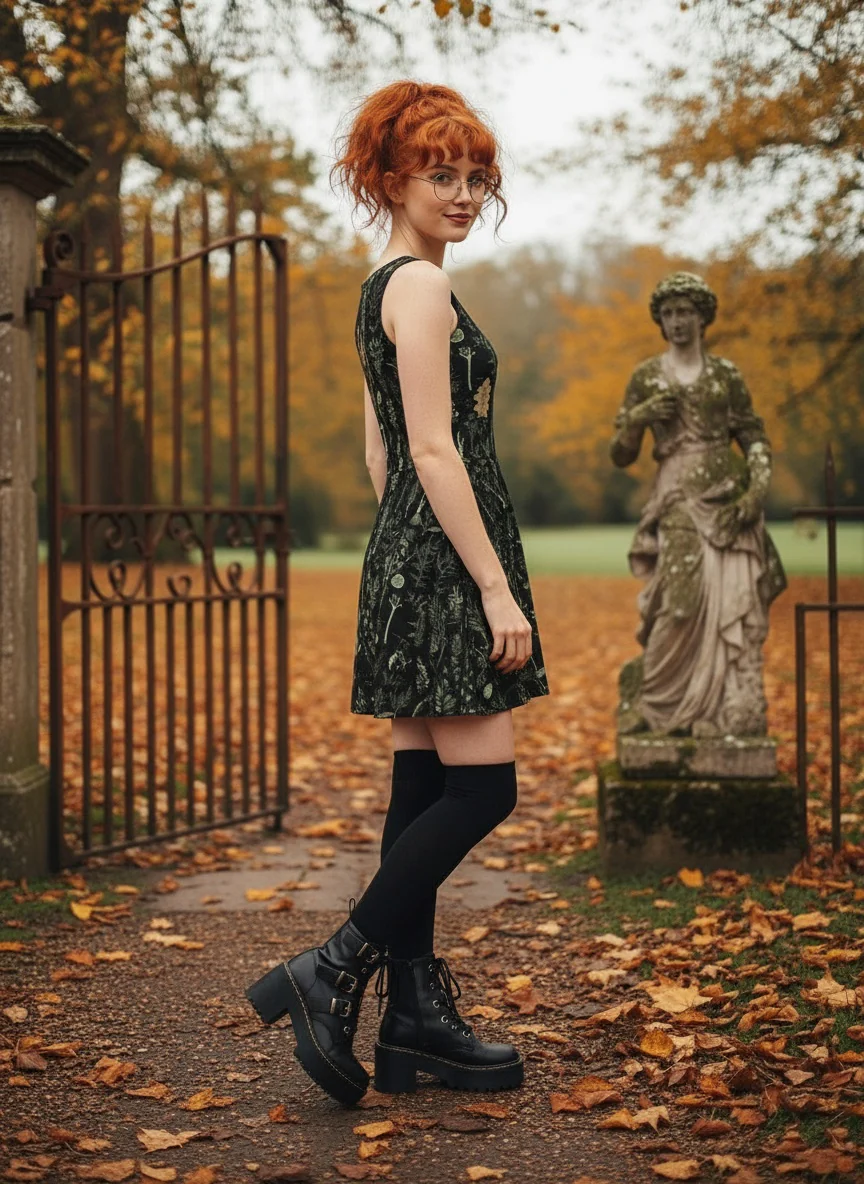 Autumn Memoir Skater Dress - Image 8