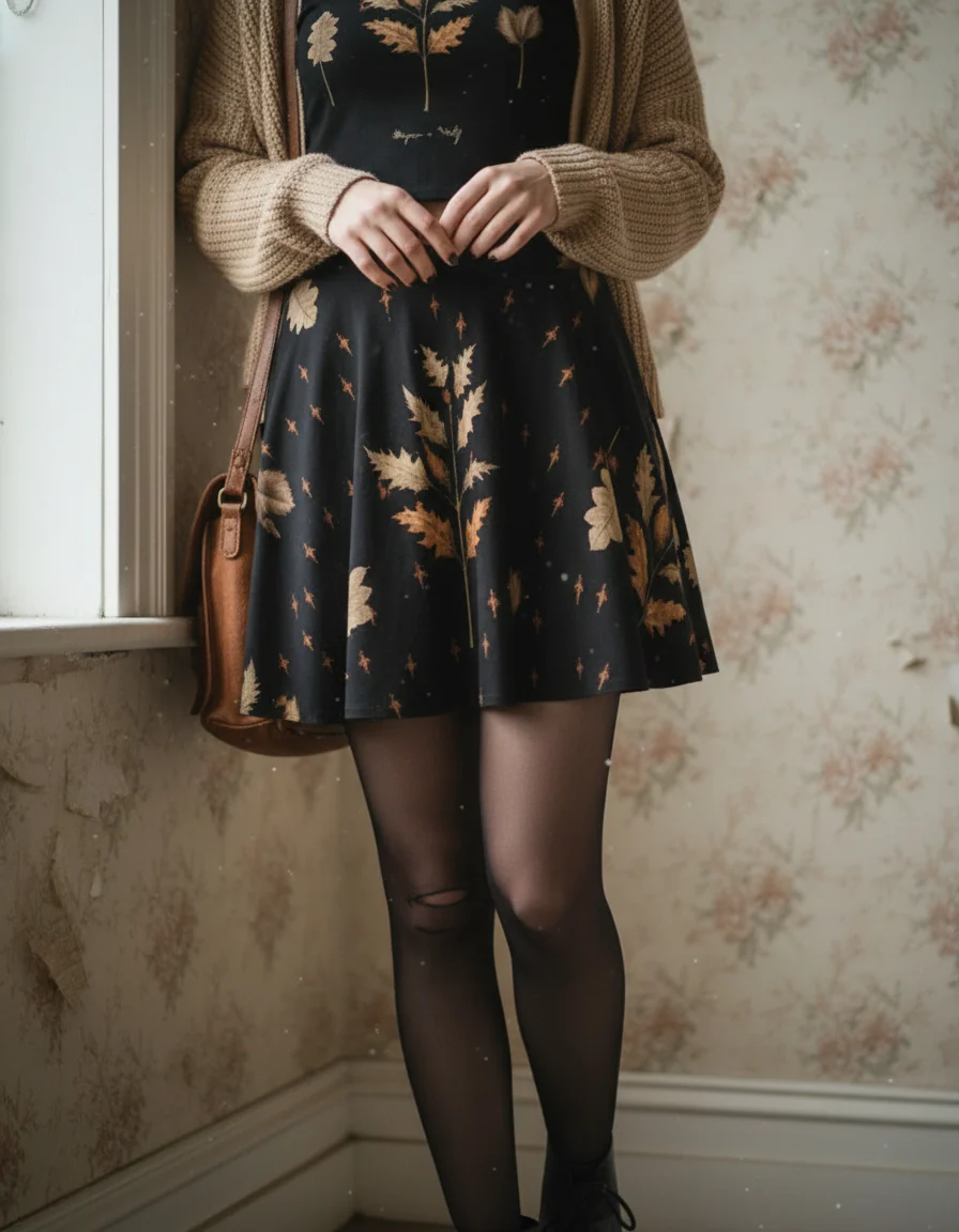 Autumn Memoir Skater Skirt - Image 5
