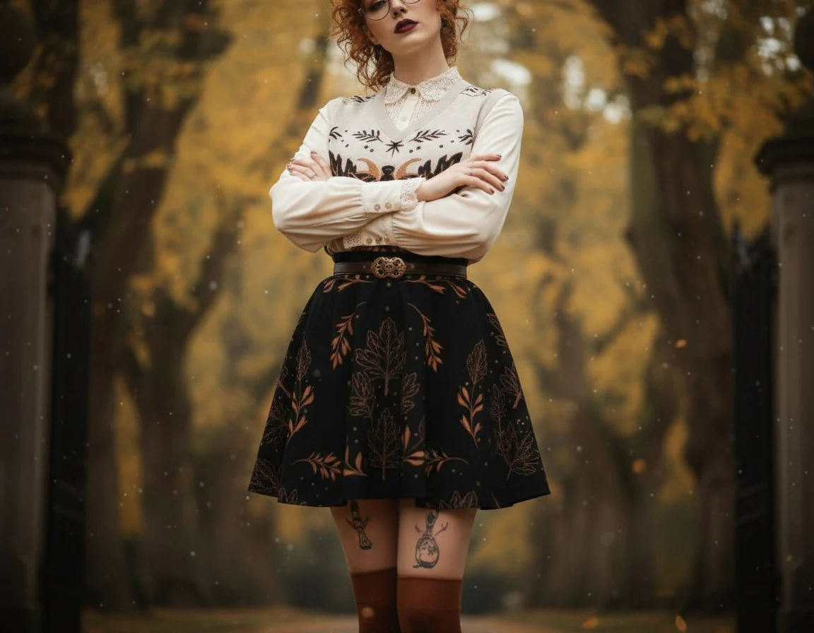Autumnalis Skater Skirt - Image 4