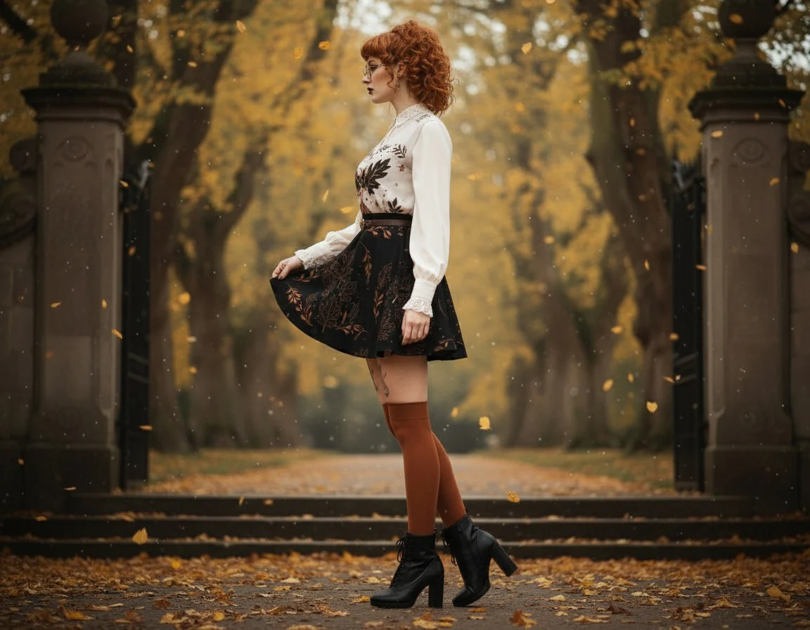 Autumnalis Skater Skirt - Image 5