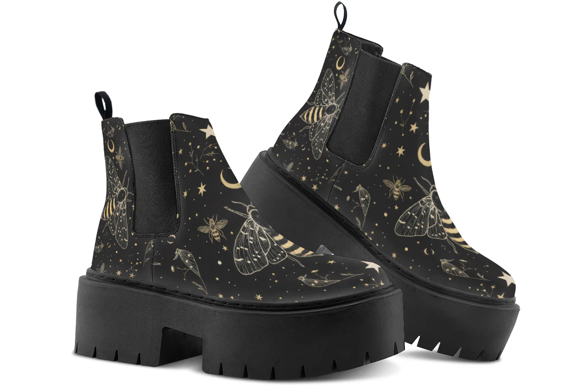 Bee Constellation Platform Chelsea Boots - Image 4