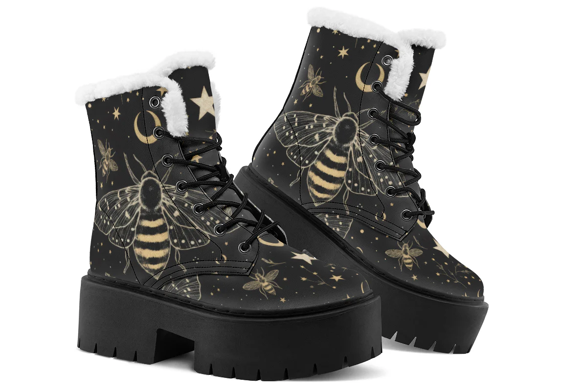 Bee Constellation Platform Winter Boots - Image 5