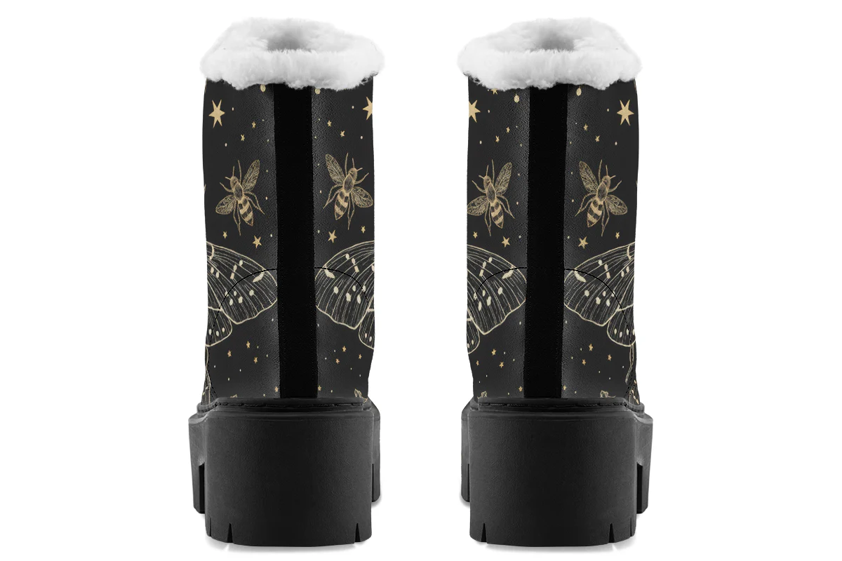 Bee Constellation Platform Winter Boots - Image 6