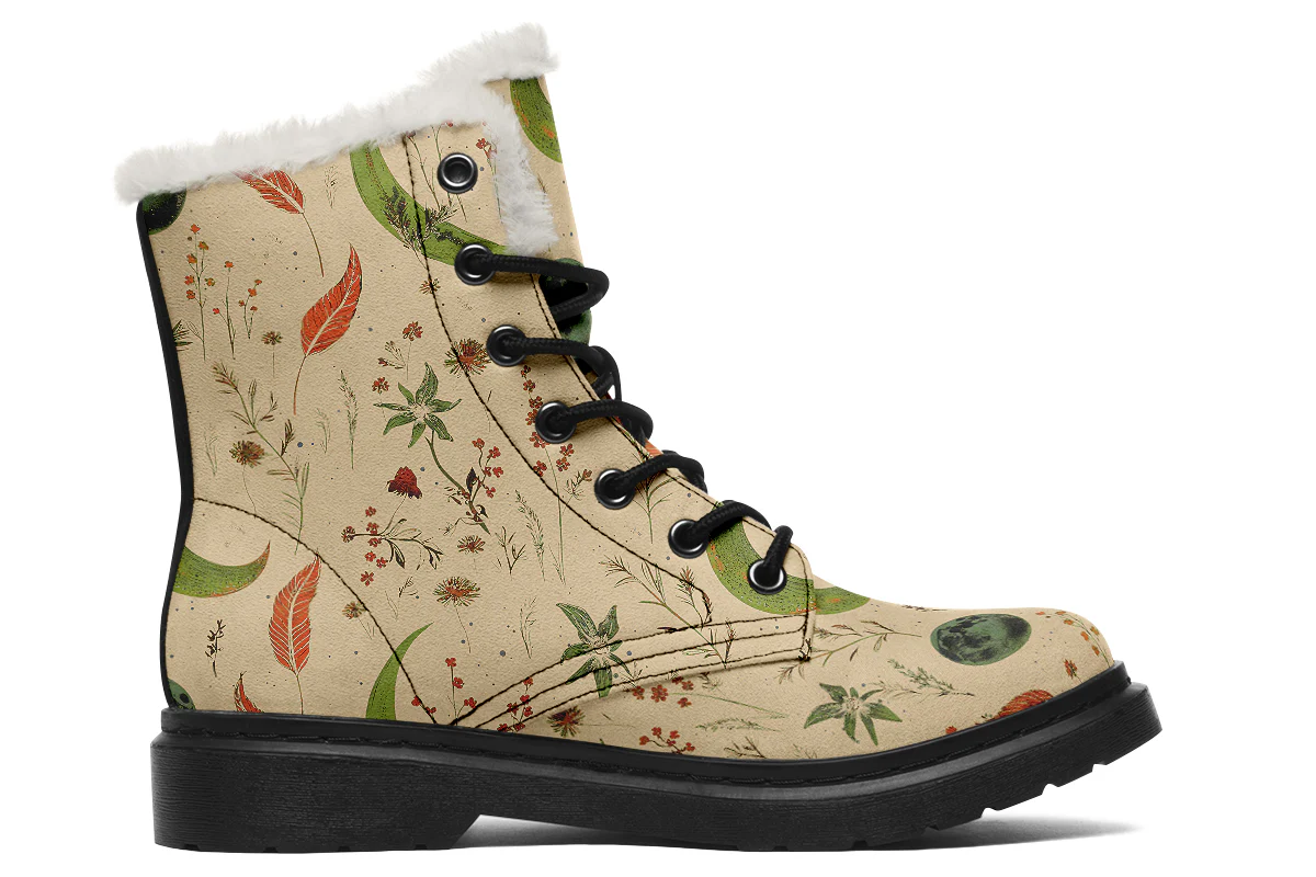 Beige Moonlit Botanica Winter Boots - Image 2