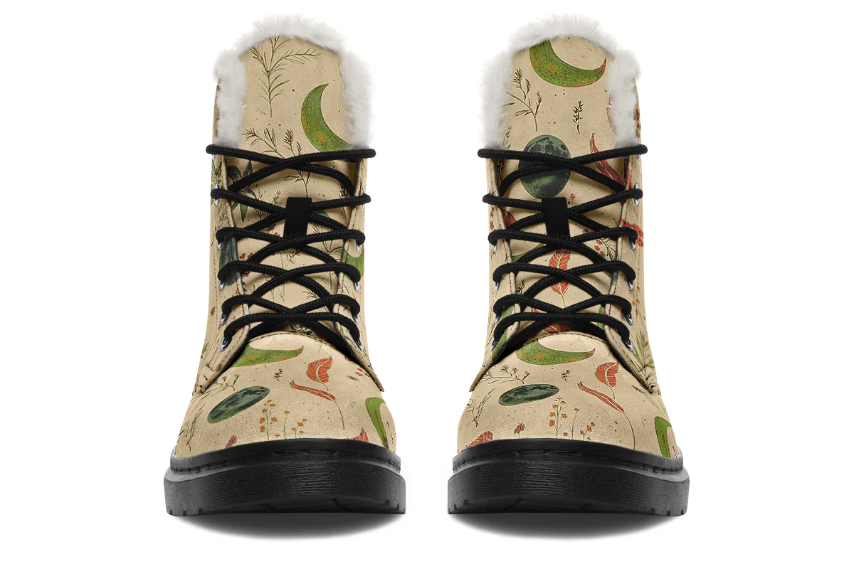 Beige Moonlit Botanica Winter Boots - Image 3