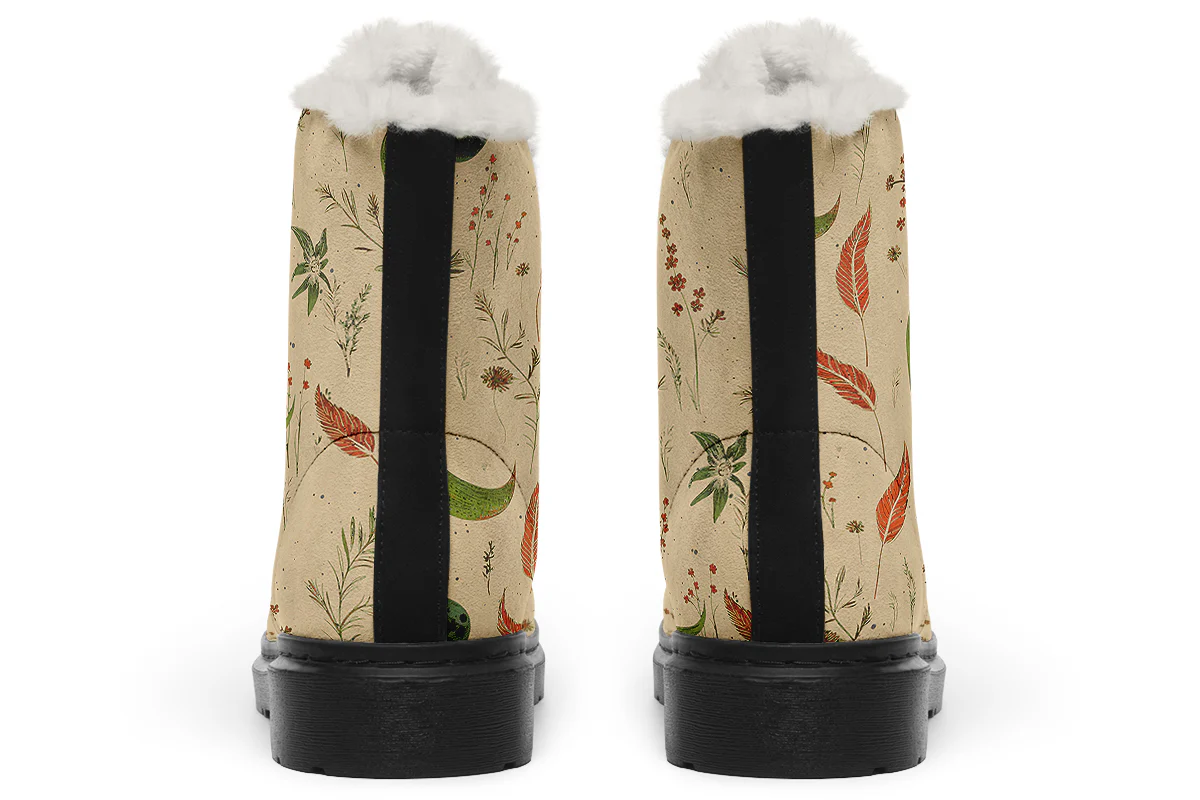 Beige Moonlit Botanica Winter Boots - Image 4