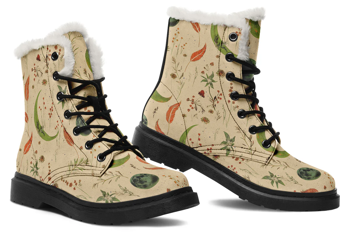 Beige Moonlit Botanica Winter Boots - Image 5