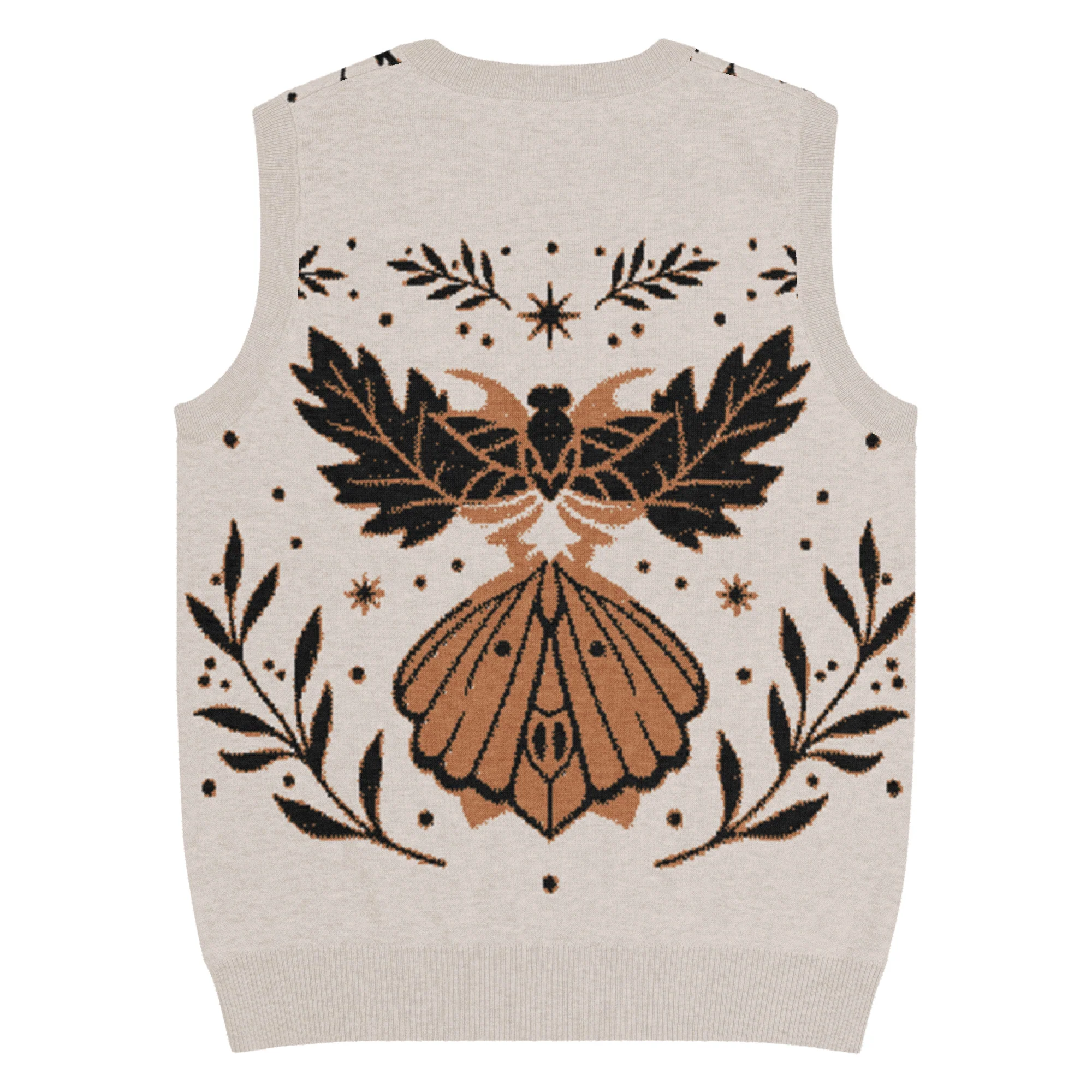 Beige Mothblossom Knitted Vest - Image 5