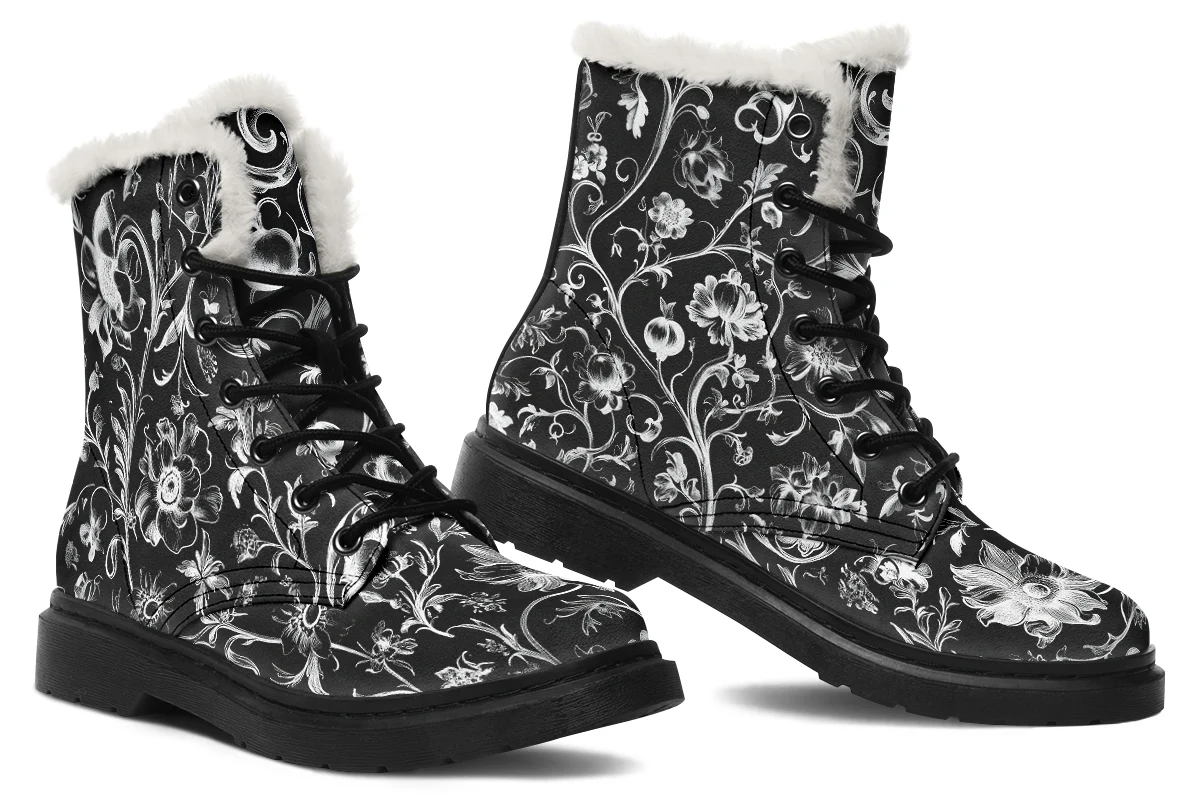 Black Baroque Winter Boots - Image 5