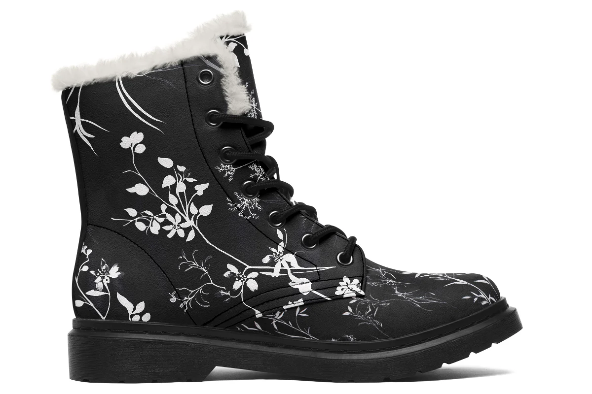 Black Delicate Winter Boots - Image 2