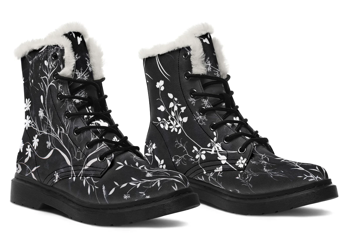 Black Delicate Winter Boots - Image 6