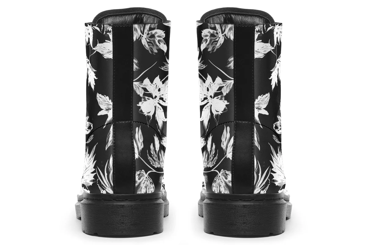 Black Faded Leaves Boots - Image 7