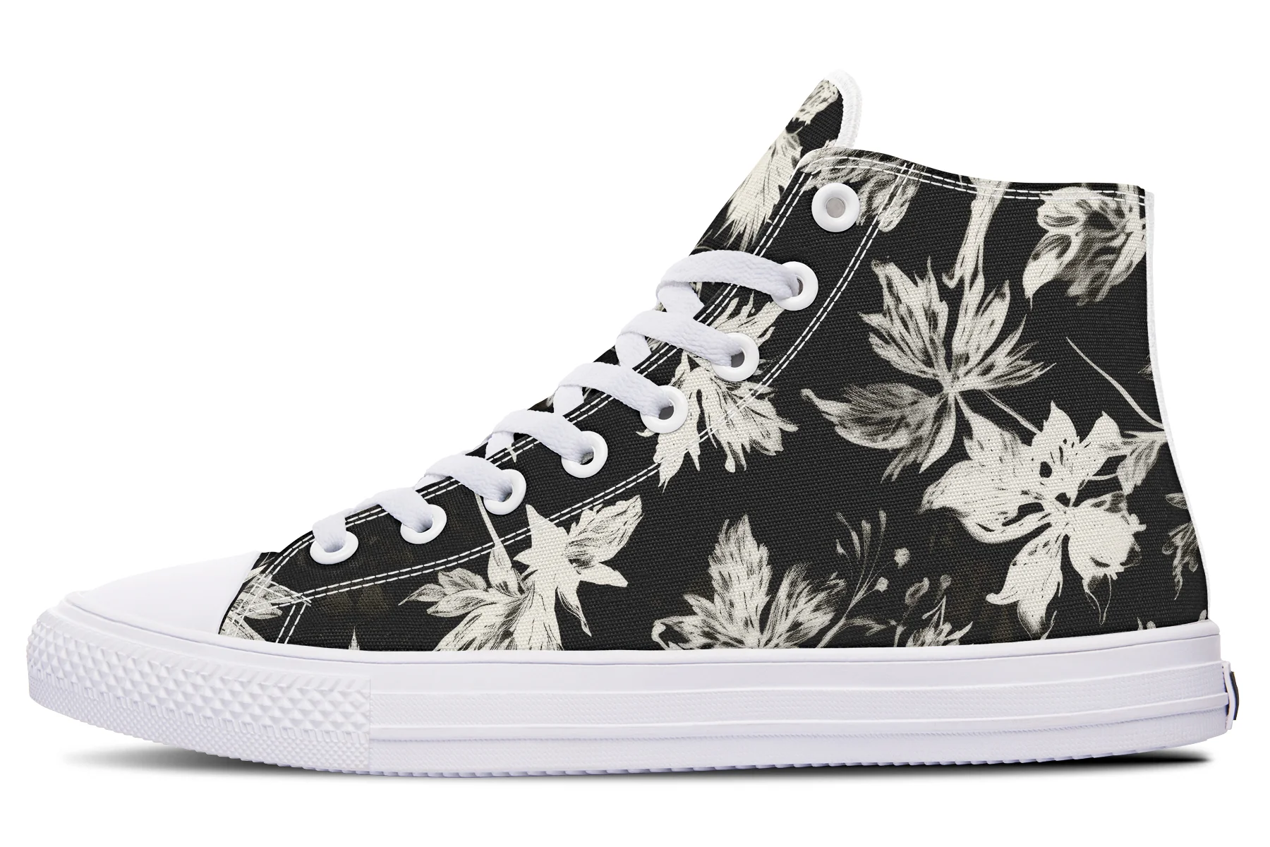 Black Faded Leaves High Tops - Image 10