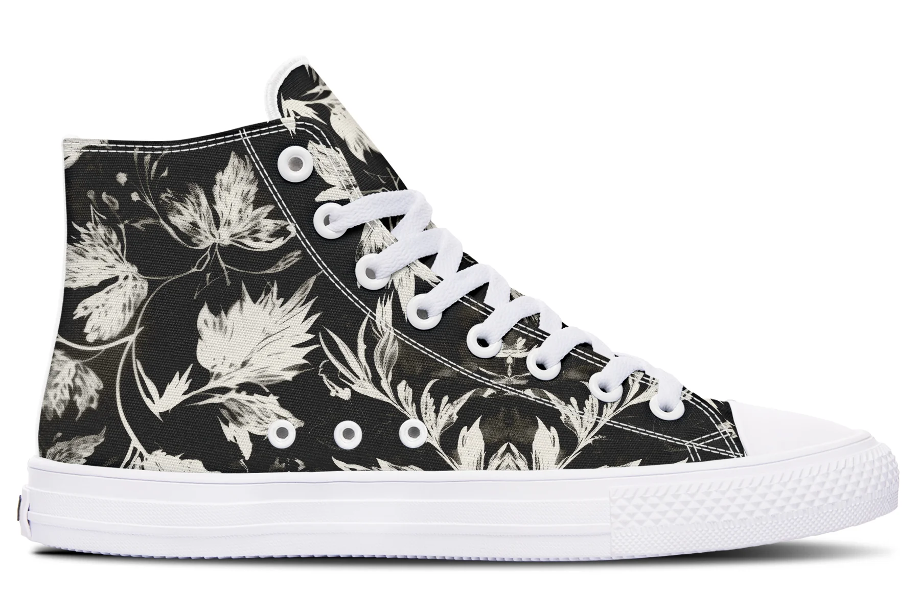 Black Faded Leaves High Tops - Image 12