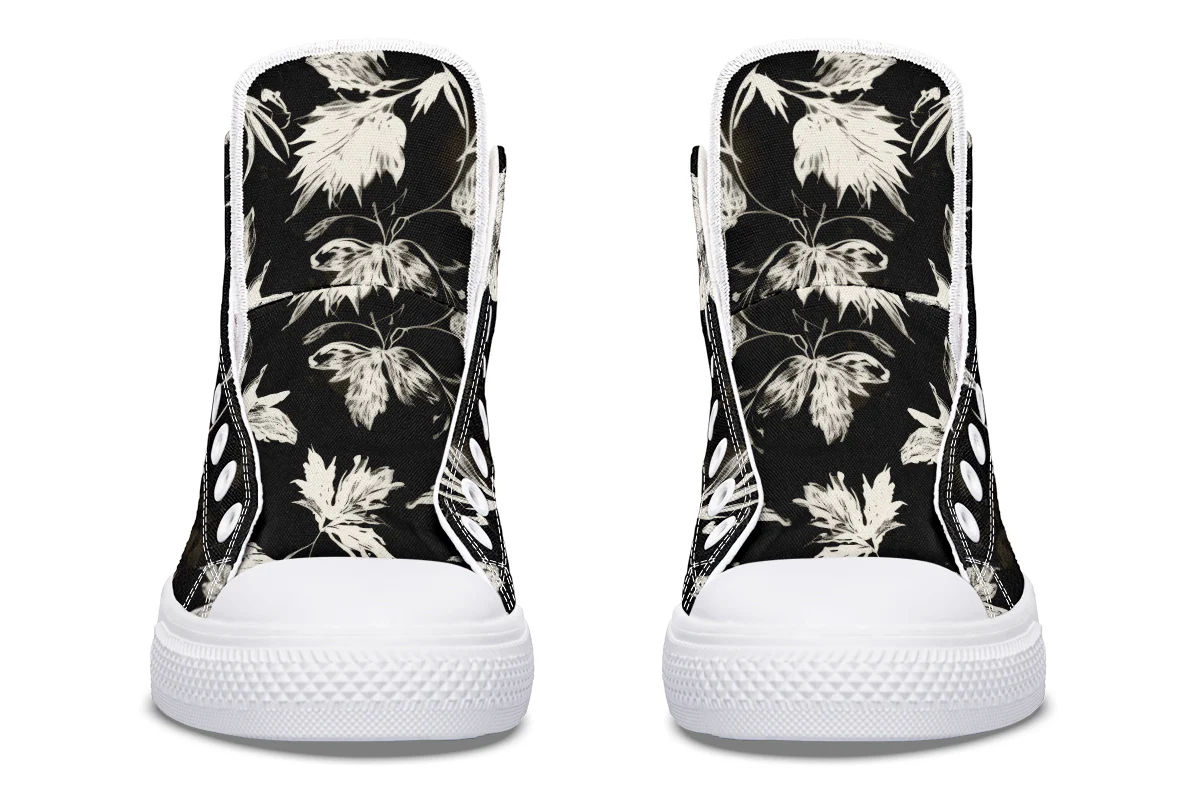 Black Faded Leaves High Tops - Image 16