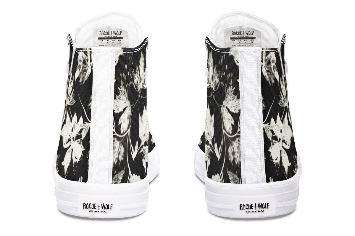 Black Faded Leaves High Tops - Image 17