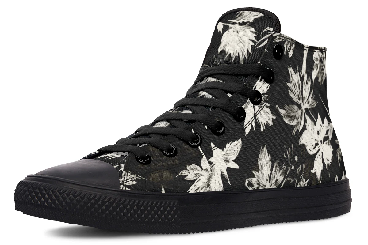 Black Faded Leaves High Tops - Image 2