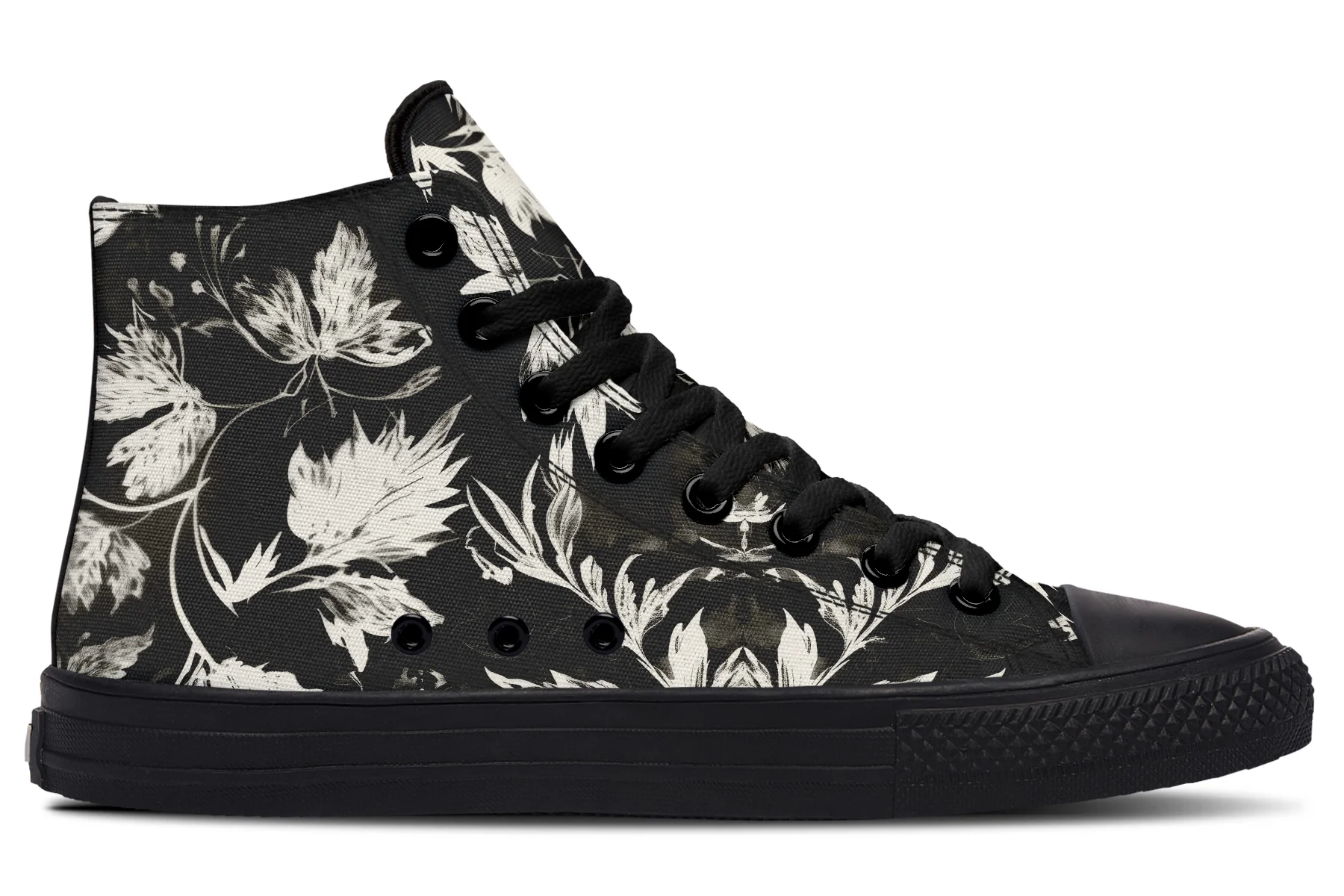 Black Faded Leaves High Tops - Image 3