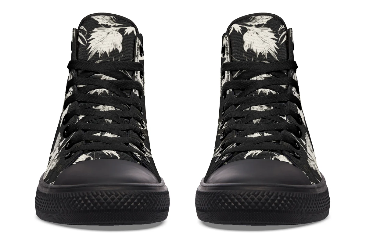 Black Faded Leaves High Tops - Image 6