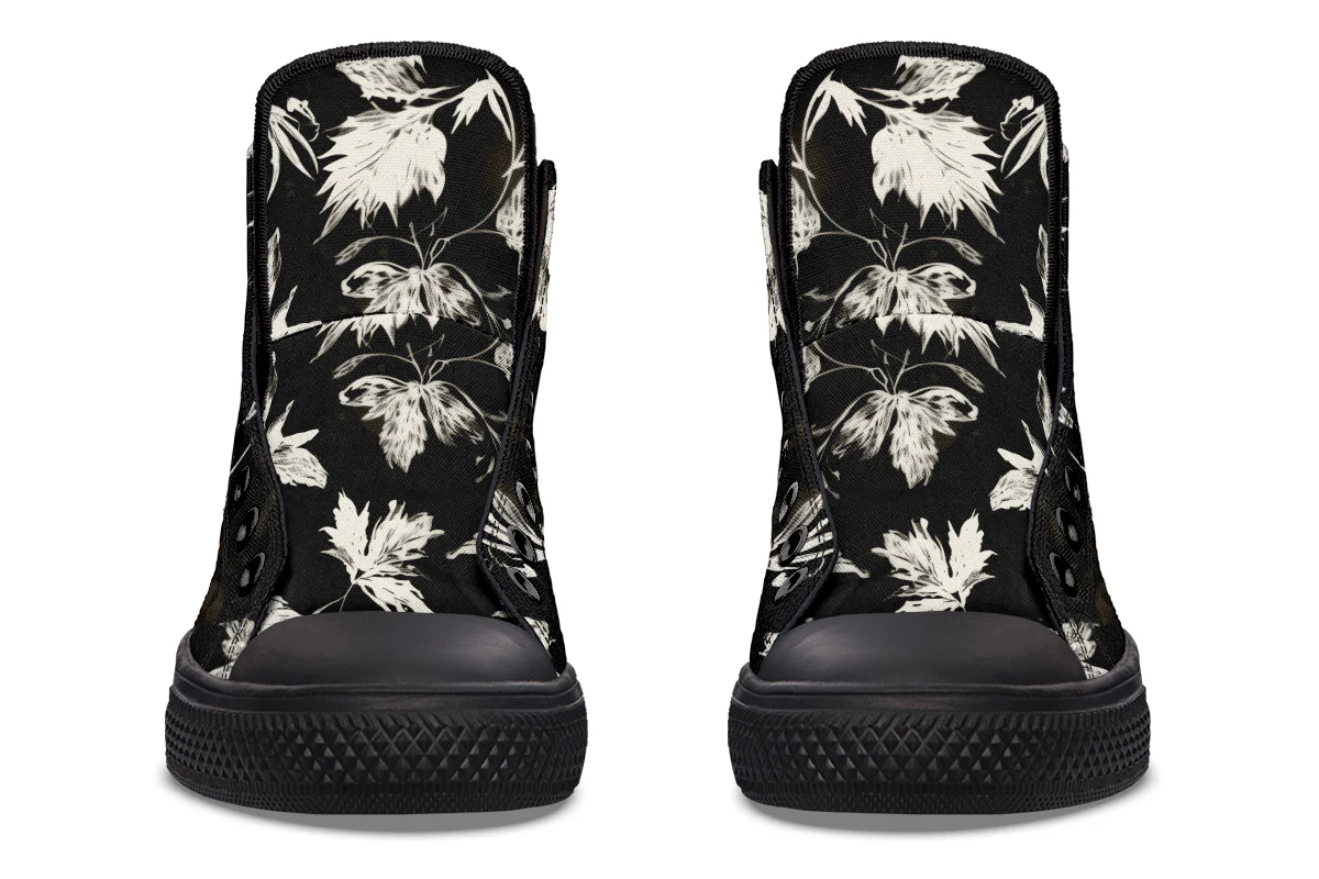 Black Faded Leaves High Tops - Image 7