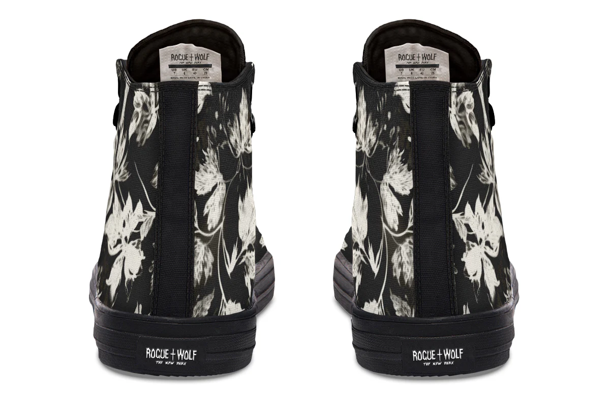 Black Faded Leaves High Tops - Image 8