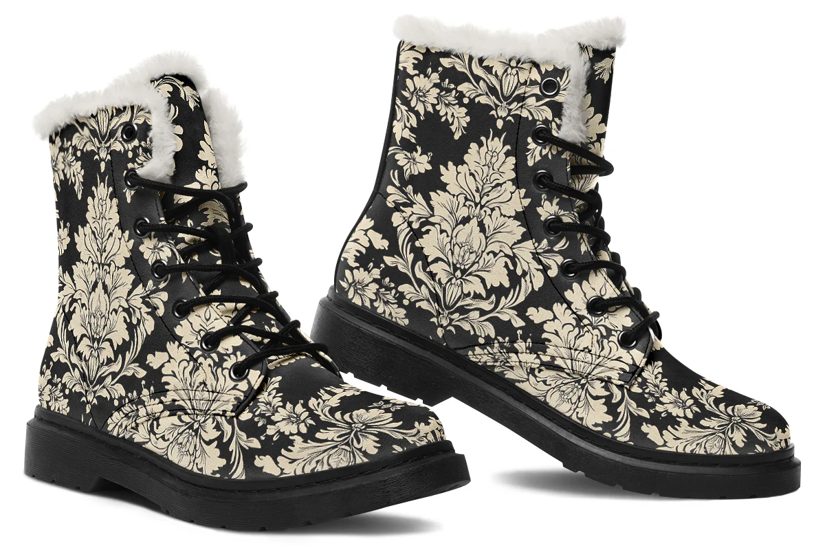 Black Faded Regal Winter Boots - Image 5