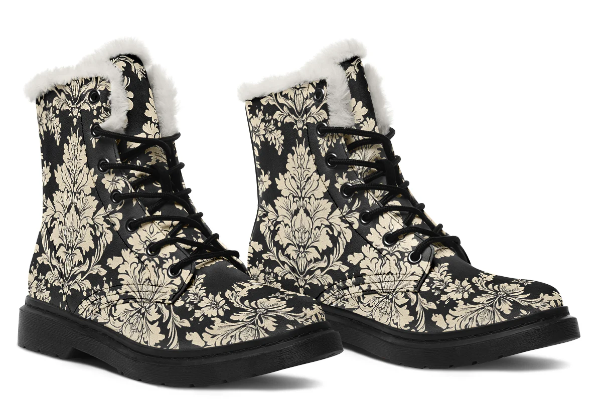 Black Faded Regal Winter Boots - Image 6