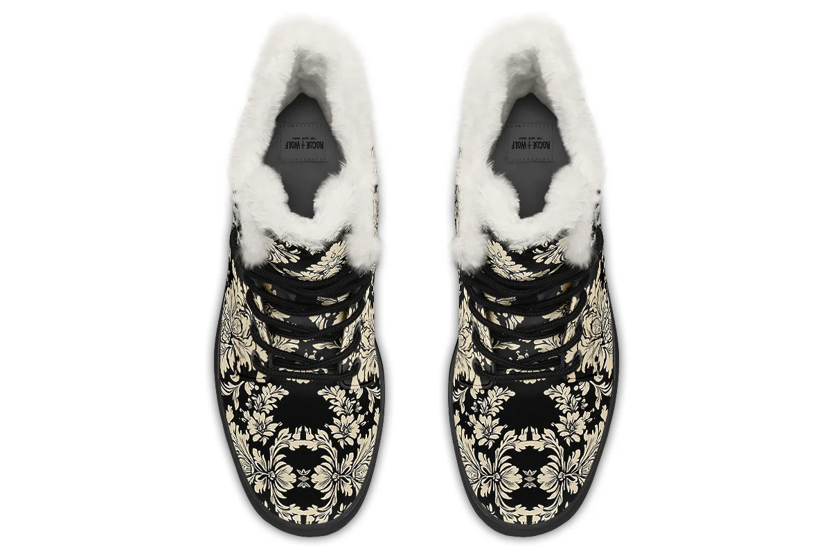 Black Faded Regal Winter Boots - Image 7
