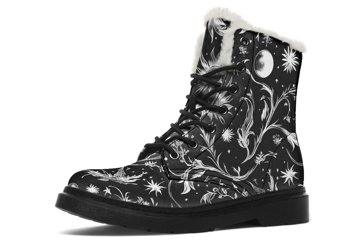 Black Lunaria Winter Boots