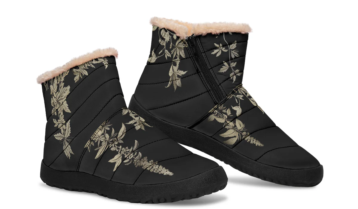 Black Night Ivy Comfy Winter Boots - Image 9
