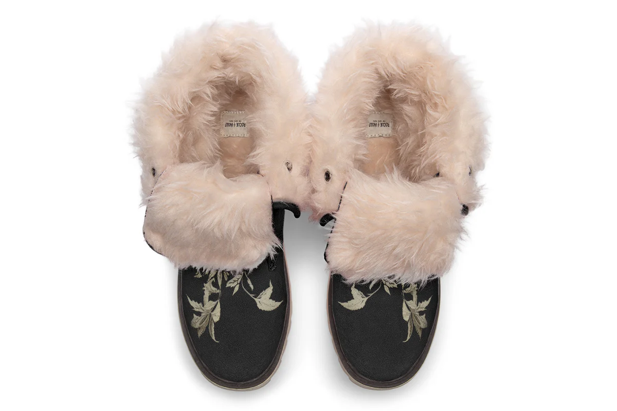 Black Night Ivy Fold Over Winter Boots - Image 14