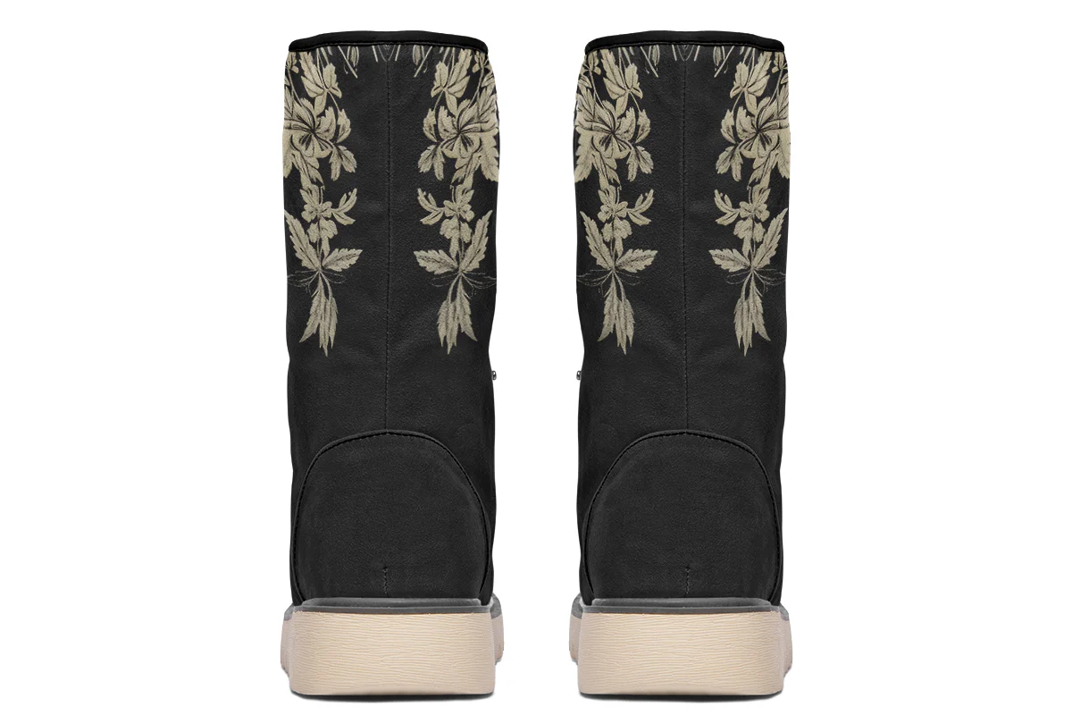 Black Night Ivy Fold Over Winter Boots - Image 5