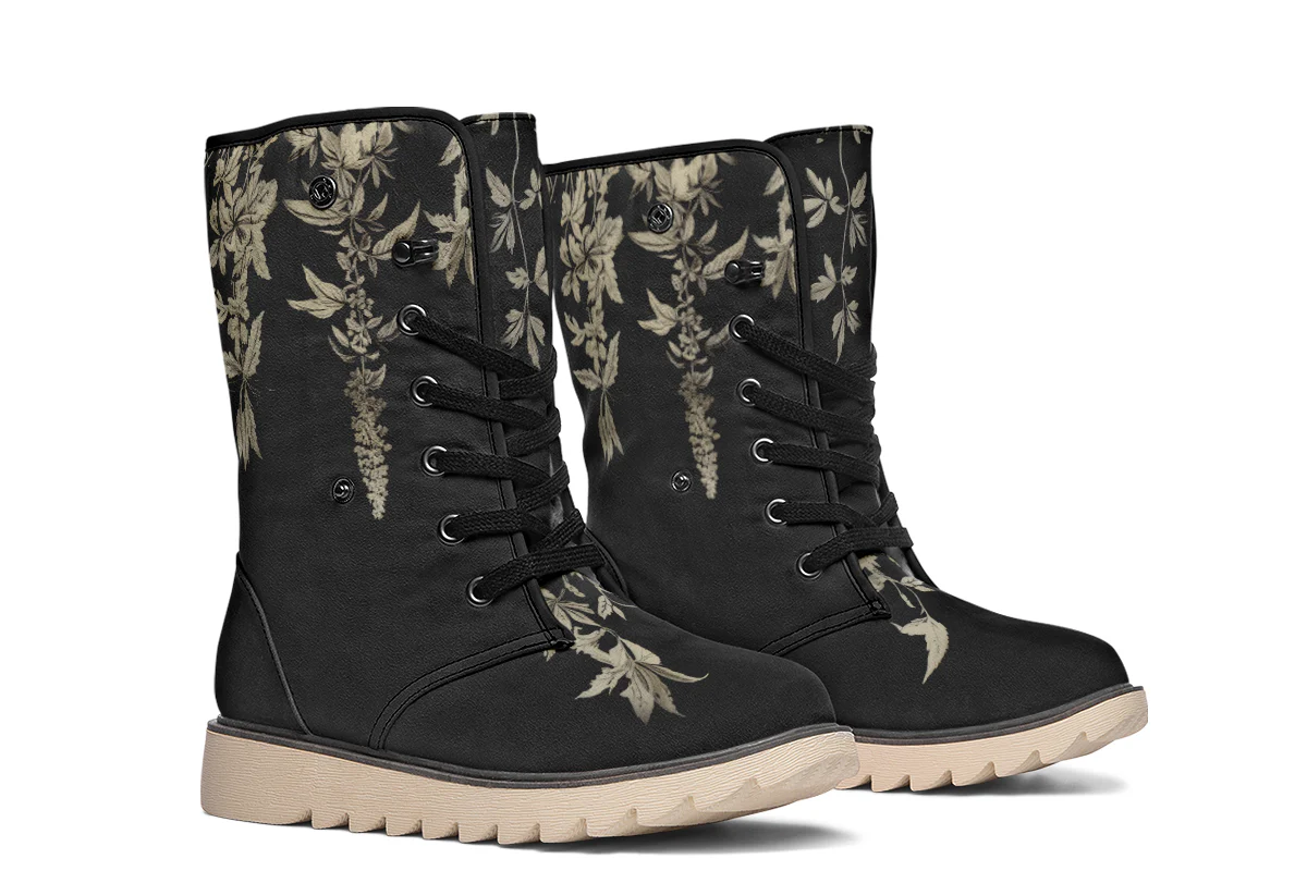 Black Night Ivy Fold Over Winter Boots - Image 8
