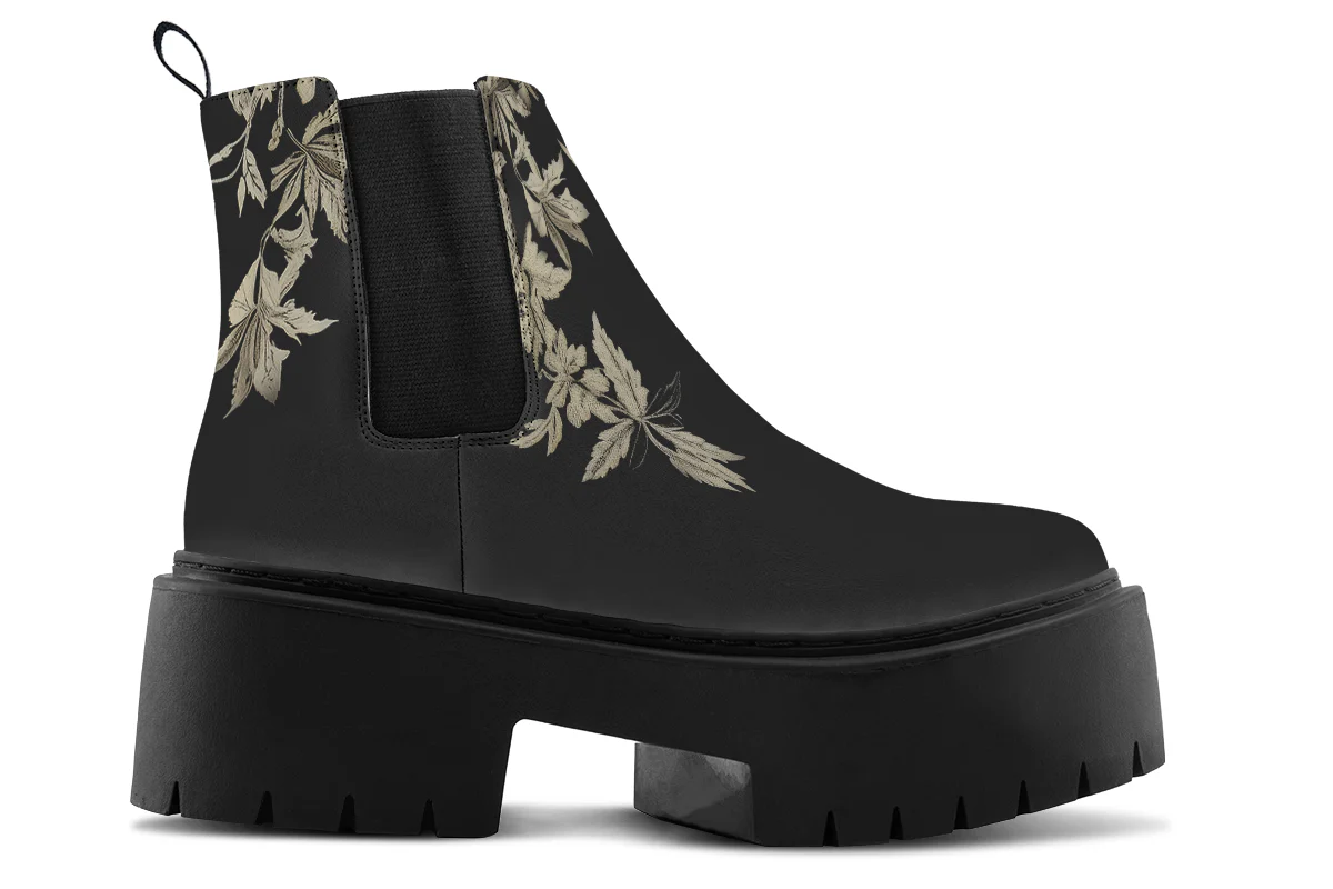 Black Night Ivy Platform Chelsea Boots - Image 2