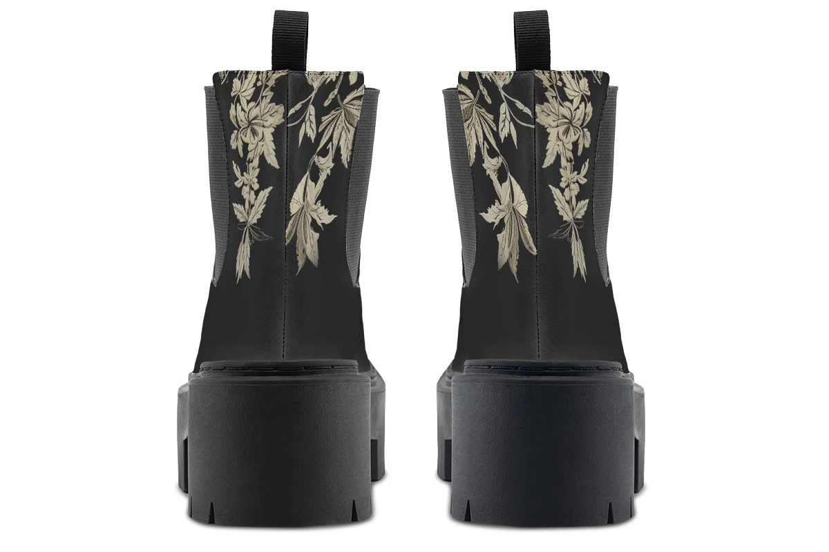 Black Night Ivy Platform Chelsea Boots - Image 6