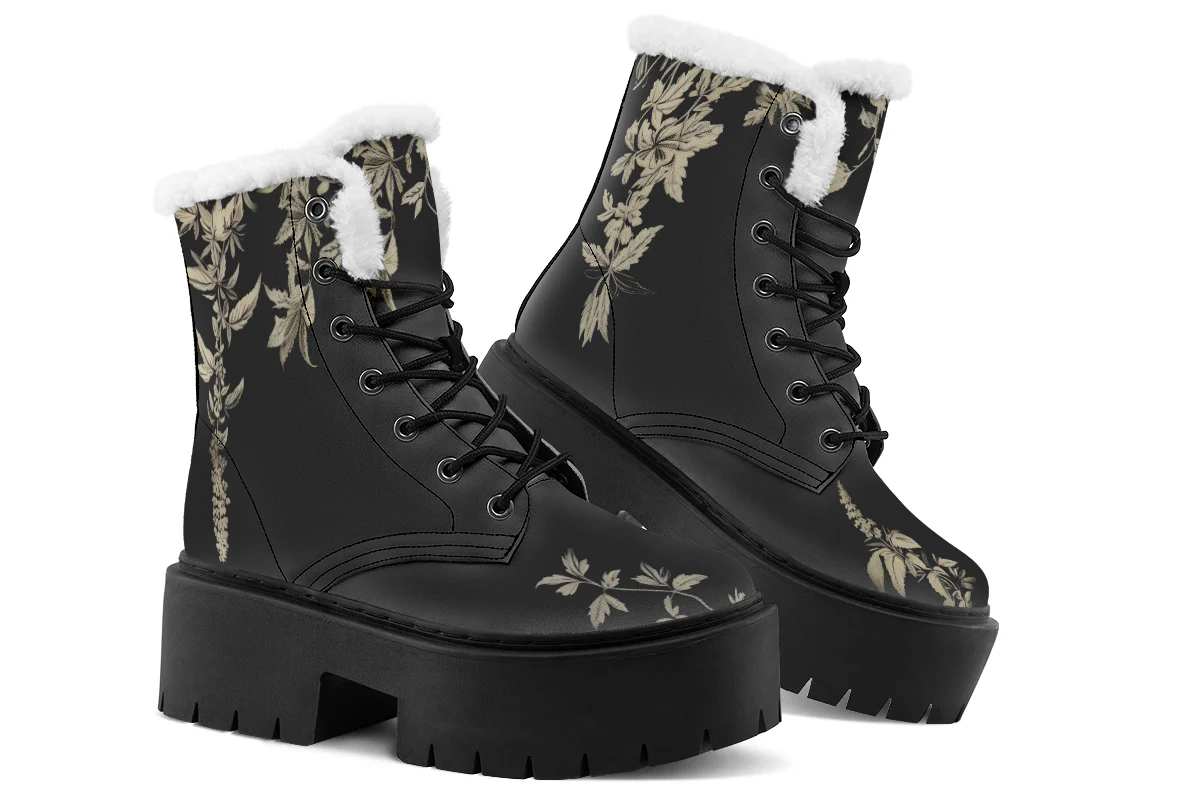 Black Night Ivy Platform Winter Boots - Image 5