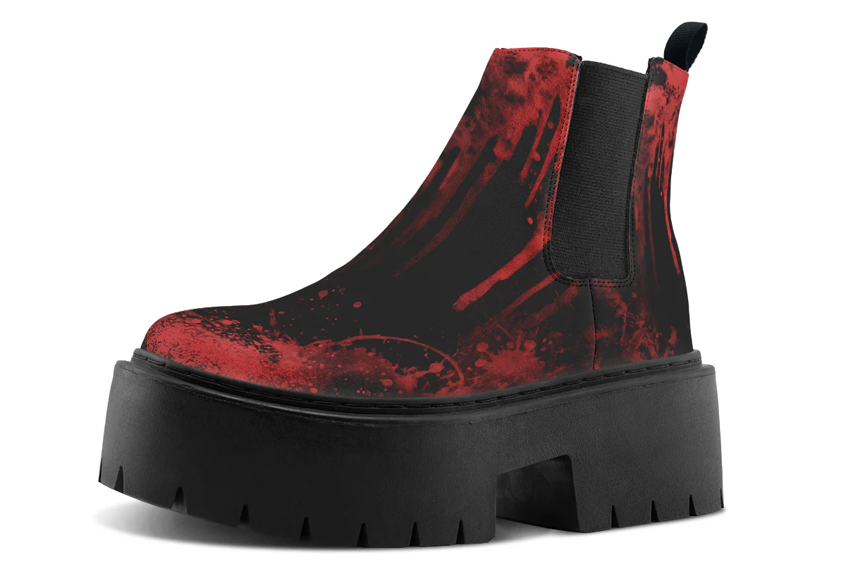 Black Oops My Bad Platform Chelsea Boots - Image 3